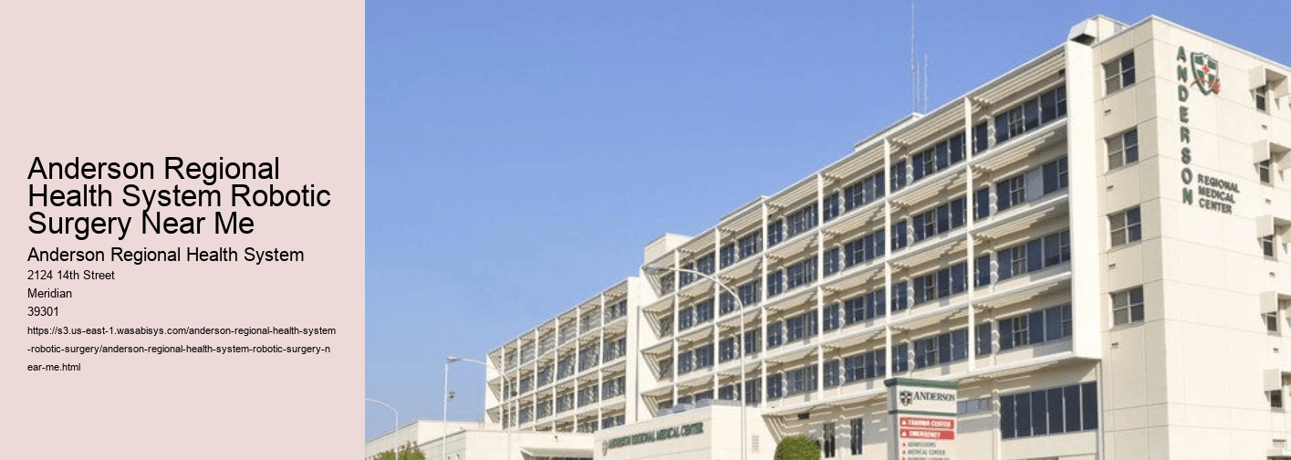 Anderson Regional Health System Robotic Surgery Near Me